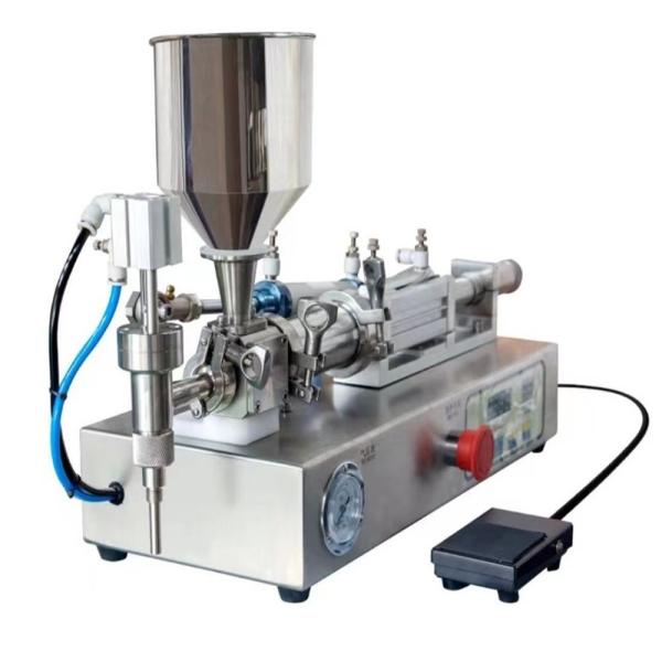 Semi Automatic Piston Filling Machine For Cosmetics Perfume Paste Jam Sauce