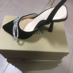 Customized Womens High Heel Sandals With White Red Blue Color