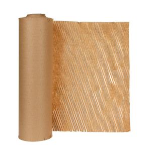China OEM ODM Honeycomb 500mm Eco Wrapping Paper Degradable Kraft Buffer on sale