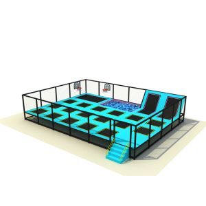 Simple Design Baby Trampoline Park , Large Indoor Trampoline Park KP160624-4