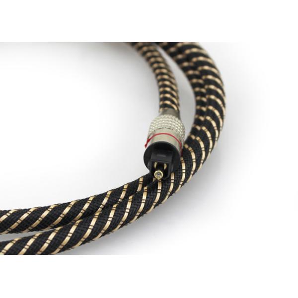 Toslink Optic Digital Cable Nylon Braided Metal Shell Red Ring Connector HiFi SPDIF 1M - 10M For SoundBar