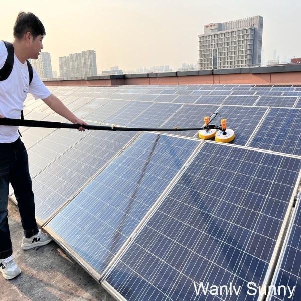 Quality Initial Payment Solar Panel Cleaning Equipment Double Head Brush for Building Industry wholesale