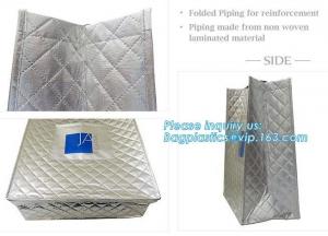 Wholesale factory custom fashion laminated non woven bag, Shopping printing fabric insulated foldable bag, custom pp non