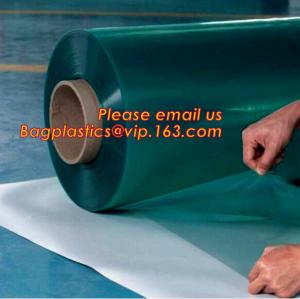 China Rigid PET Film coated with PE protective film, white color protective film for car, clear carpet protective film in roll on sale