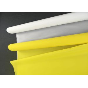 High Elasticity White Plain Weave Screen 100 % Polyester Screen Printing 200