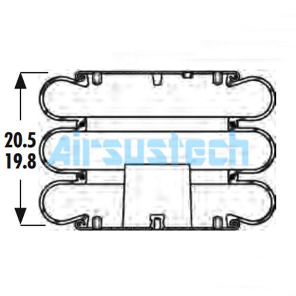 3B14-453 Combination Stud Air Fitting Goodyear Air Spring FT 530-35 436