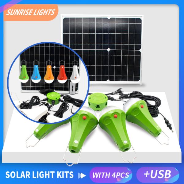 2020 Upgrade Home Mini Solar Energy System Lighting Kit with Remote Control