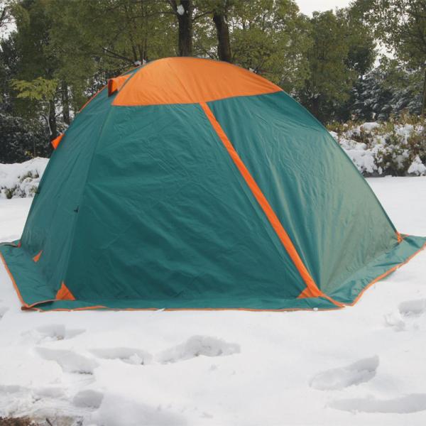 Aluminum Pole Double Layer Camping Tent With Snow Skirt