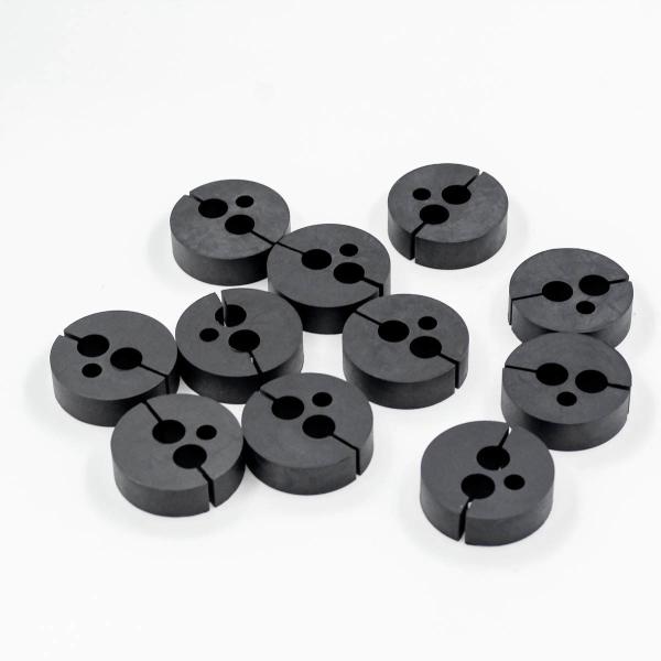 HNBR FVMQ Rubber Grommets IATF16949 Black Rubber Gasket Food Grade