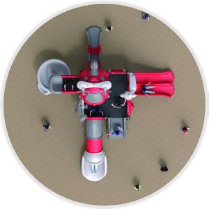 Funny Plastic Spiral Slide , Plastic Play Slides For Toddlers CAD Instruction