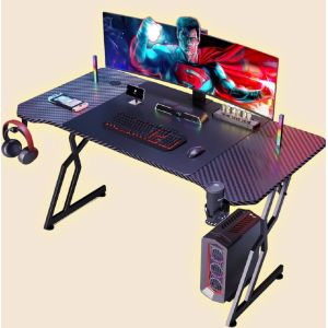 Ergonomically Designed Carbon Fiber Computer Desk With 1.2cm Particle Board And