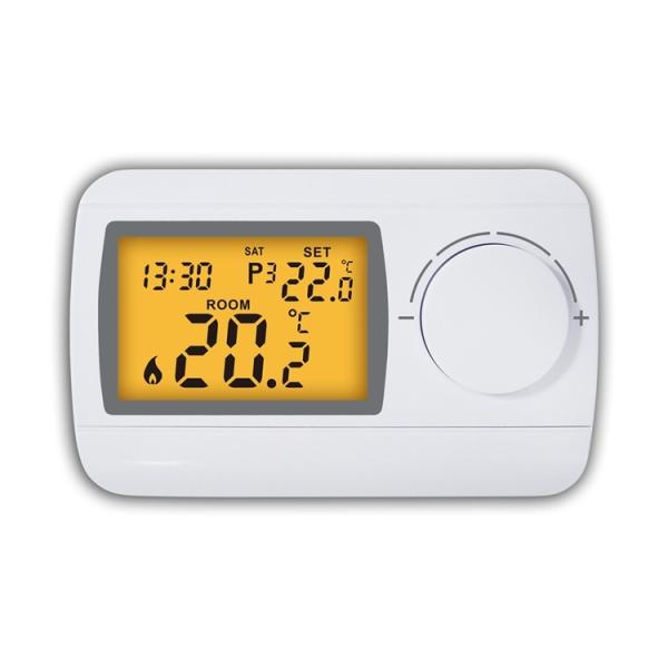 Quality Riseem Smart Wired Room Programmable Thermostat For Gas Boiler 5-35℃ LCD Digital Display wholesale