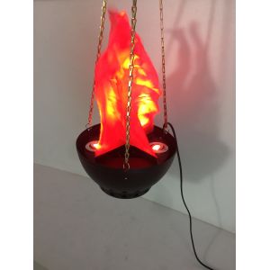 red led silk flame light with iron shell