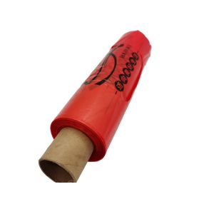 durable Embossed Singlet Shopping Bags Easy Opening T Shirt Trash Bags