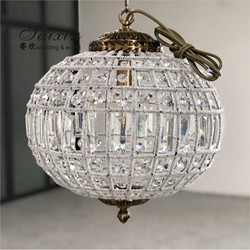 Round Crystal Ball Chandelier Lighting Fixture Lamp Chandeliers Ceiling 60cm