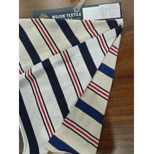 China Simple And Fashionable Comfortable Skin-Friendly Striped Knit Fabric For T-Shirt on sale