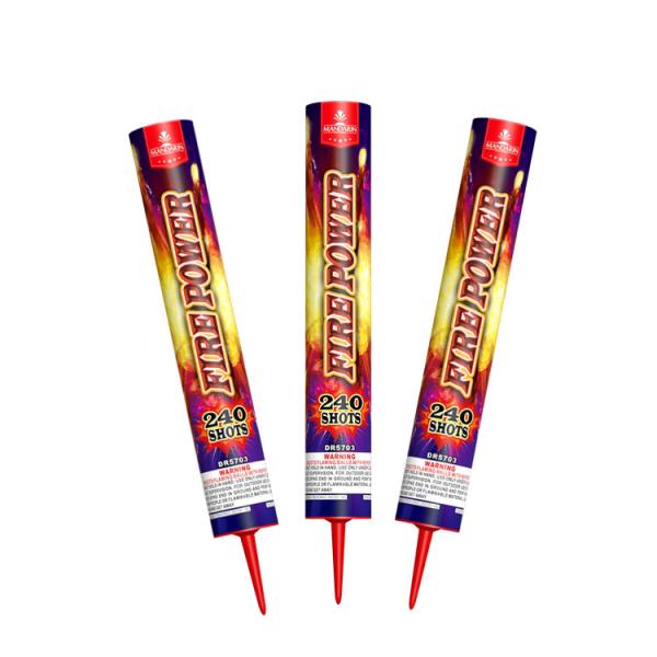 Quality Customized 240 Shots Fire Power Mandarin Pyrotechnics For Festival wholesale