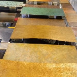 201 304 Hammered Design Stainless Steel Embossed Sheet PVD Gold color Decorative