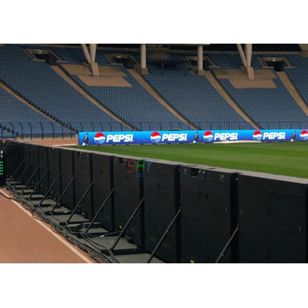 2R1G1B P16 Stadium Perimeter LED Display For Football Club , Tadium Advertising Boards