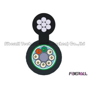 Jacketed Figure 8 Fiber Optical Cable With Self Supporting Wire Messenger