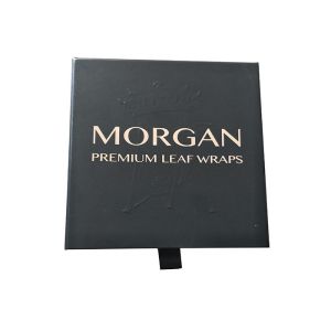 Rigid Black Sliding Paper Box Drawer Shaped With Interior Pallet Packing