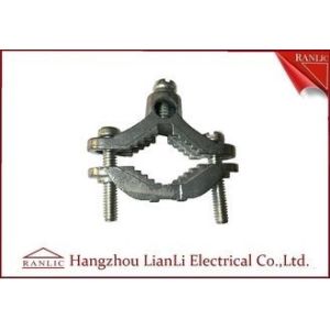 China Zinc Bare Wre Gound Clamps With Straps Brass Electrical Wiring Accessories on sale