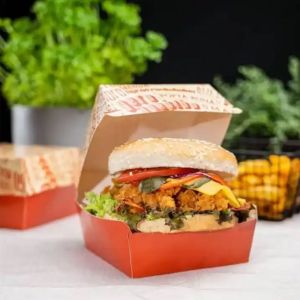 Cheap Wholesale customized hamburger boxes eco-friendly and recyclable fast food packaging boxes for sale
