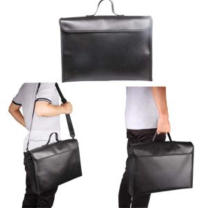 Potable Fire Resistant Document Holders With Detachable Shoulder Strap