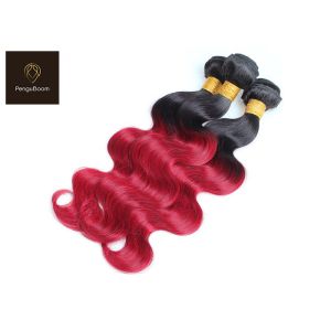100g 1b Bug Body Red Ombre Hair Bundles Unprocessed Virgin Hair Bundles