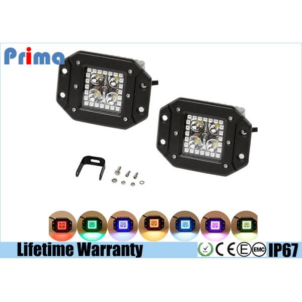 Quality Waterproof 12W Spot LED Work Lights With Remote Controller RGB Flash Strobe Halo Ring Light wholesale