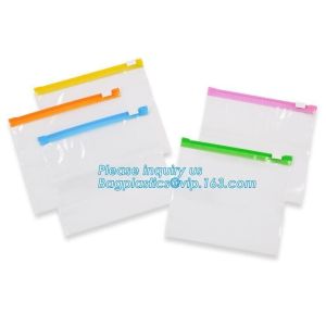 Slider Freezer Custom Transparent LDPE Plastic Waterproof k Storage Bag, Slider