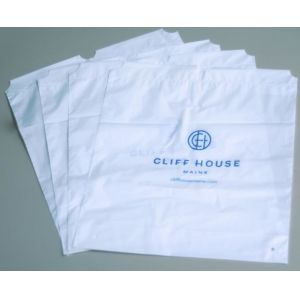 Biodegradable drawstring laundry poly bag with printing,Logo Printed Poly