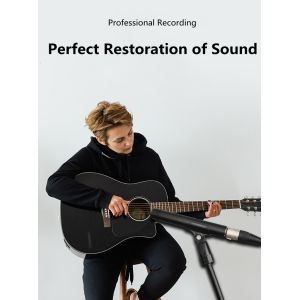 Lightweight 201g Studio Condenser Microphone For Online Teaching