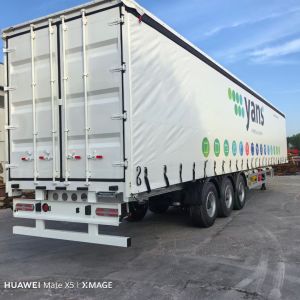 2/3 Box Van Truck/Lorry/Trailer/Curtainsider/Side Curtain Slide Semi Trailers