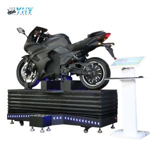 3 Dof Motion 9D VR Motorcycle Driving Racing Simulator For Shopping Mall