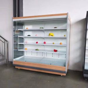 220V Air Curtain Cabinet 2 To 8 Degree Vegetable Display Freezer