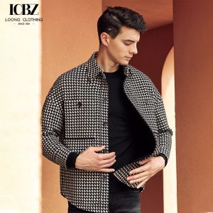 Customised Plaid Jacket Men's Lapel Business Executive Casual Blazer Jacket OEM