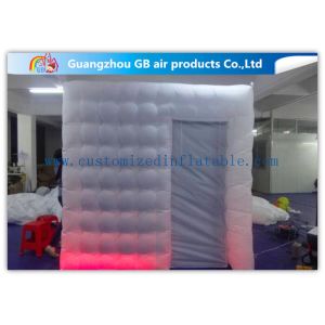 Colored Customized Inflatable Led Photo Booth Enclosure Rental With Internal