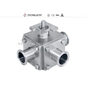 T / L type Manual Sanitary Ball Valve with plastic handle