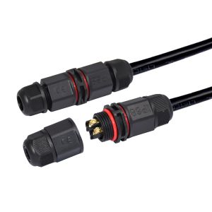 Cheap Wire Screw LED Waterproof Connector 2 PIN L Type IP67 For Lighting for sale