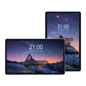 High Brightness 75 Inch LCD Video Wall Mounted Advertising Display With Speakers