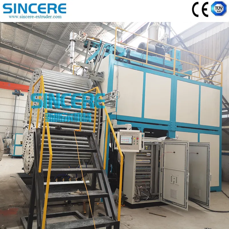 PE PP HDPE Wound Manhole Spiral Pipe Extrusion Line Hollow Walled