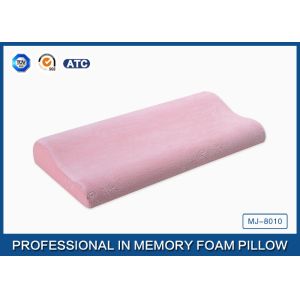 Cheap Visco Elastic Memory Foam Pillow for Kids / Students , Curved Contour Shape Pillow for sale