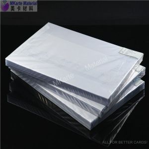 Glue Coating Inkjet Printed 40 MPa Card Pvc Overlay Sheet