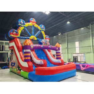 Joker Theme Ferris Wheel Inflatable Slide 6x4M Custom Color