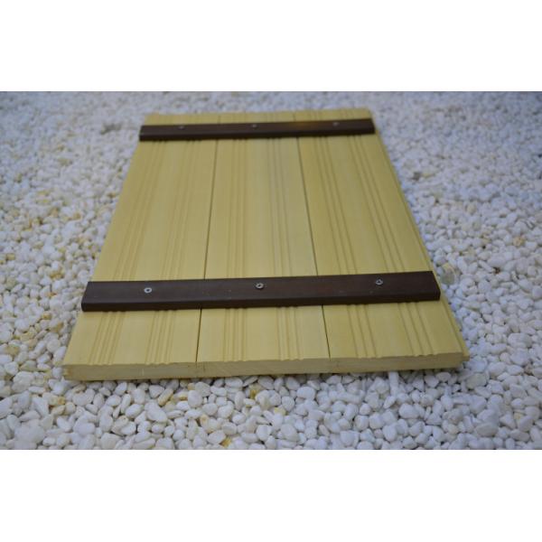 Quality Indoor WPC Composite Wall Cladding , Composite Wood Wall Covering Yellow wholesale