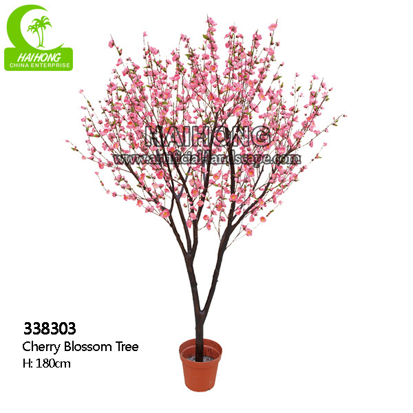 Factory Handmade High Simulation 180cm Artificial Cherry Blossom Tree For Garden