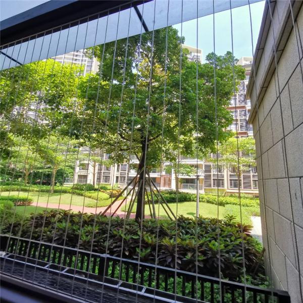 Stainless Steel Window Invisible Grille with 2.0mm Wire Distance Gap B Security