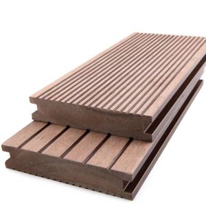 Olive Green Cracking Prevention Solid Floor Deck Outdoor Anti Slip Wpc Plank