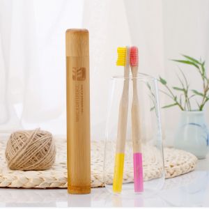 Cheap ODM Eco Bamboo Toothbrush Fully Biodegradable Long Lasting Adult Use for sale
